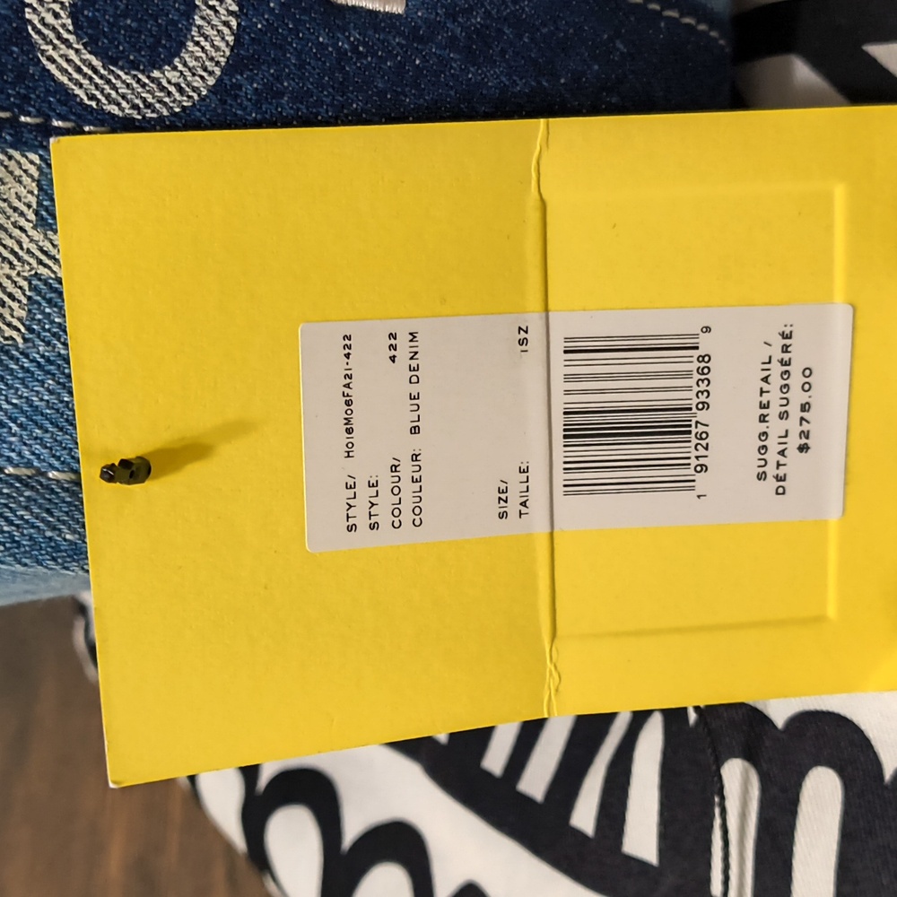 Marc Jacobs Denim Blue Tote with Tan Handles - Picture 2 of 4